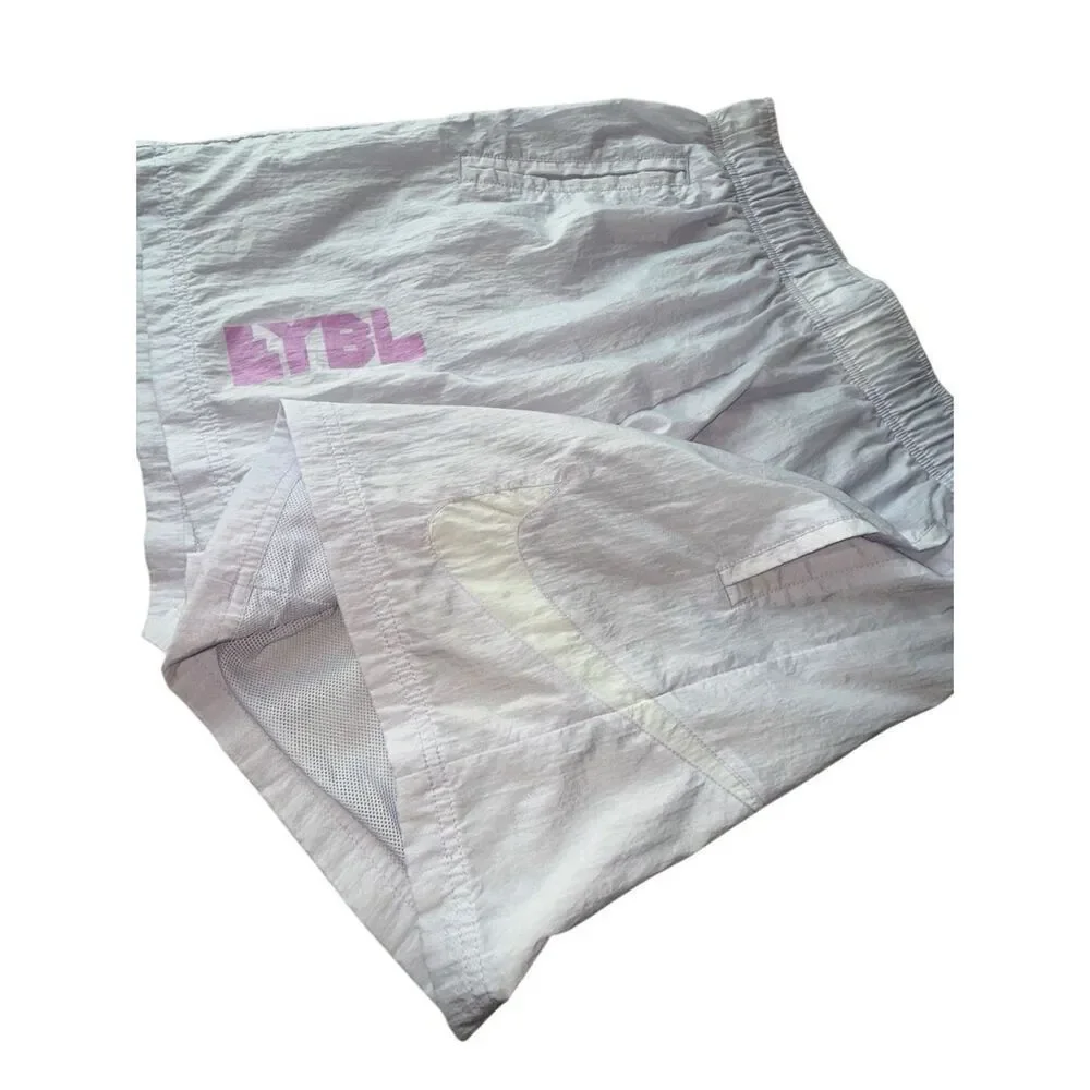 Nike EYBL Player Exclusive Women’s Lilac Nylon Windbreaker Training Shorts Size